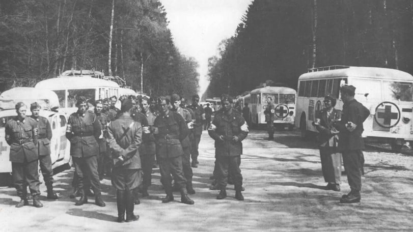 Evakuering från koncentrationsläger med vita bussarna, 1945